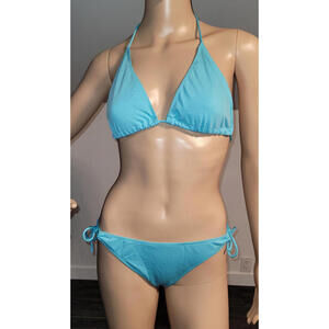 Women's Blue Sexy Bikini Lined Adjustable Straps Polyester fits S/M  SL4167-8